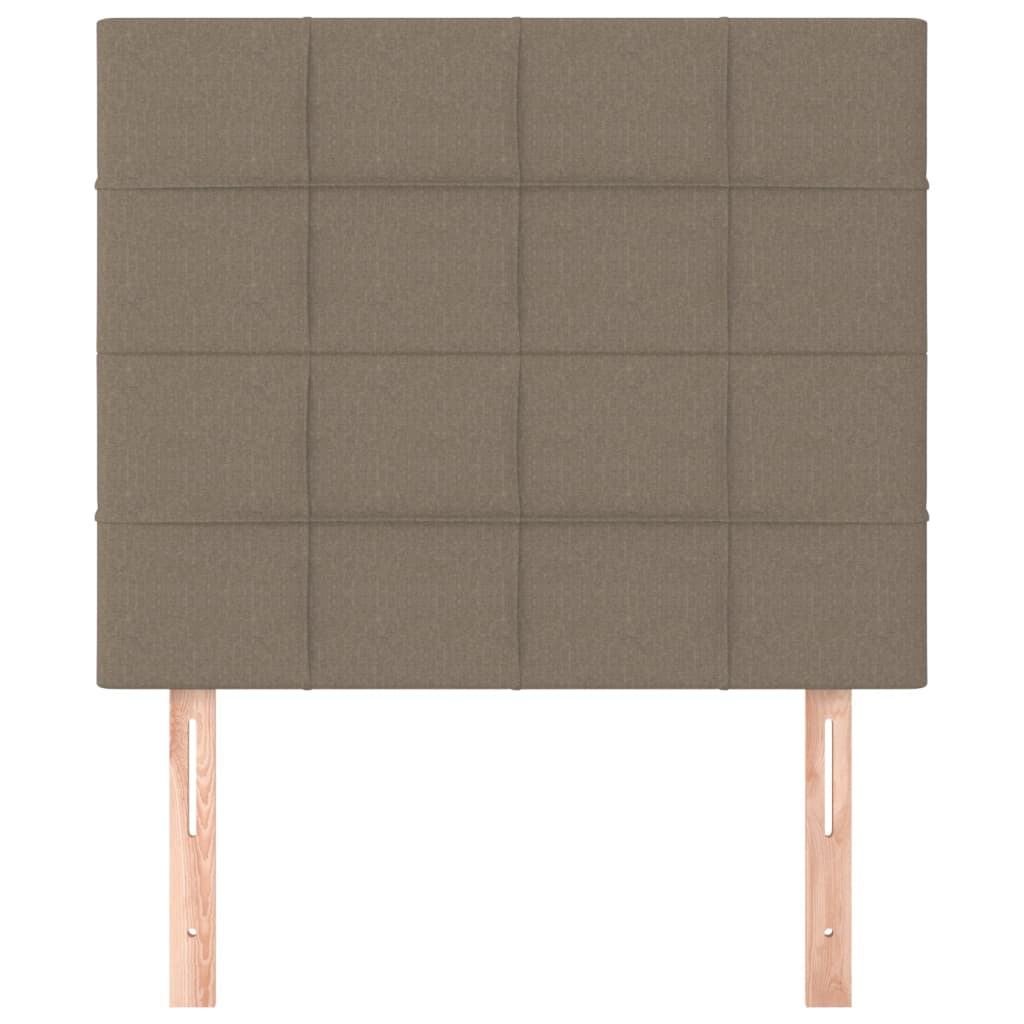 Uzglavlje boje taupe 100x5x118/128 cm tkanina