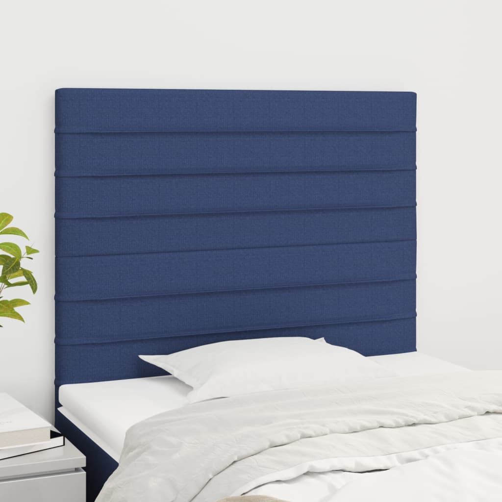 Uzglavlje plavo 80x5x118/128 cm tkanina