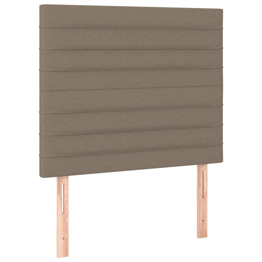 Uzglavlje boje taupe 100x5x118/128 cm tkanina