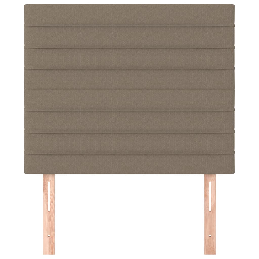 Uzglavlje boje taupe 100x5x118/128 cm tkanina