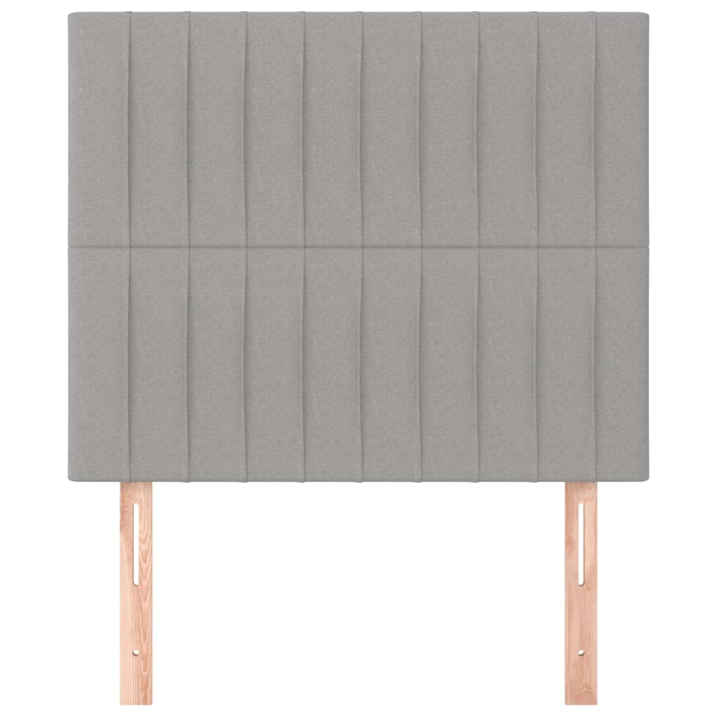 Uzglavlje svijetlosivo 90x5x118/128 cm tkanina