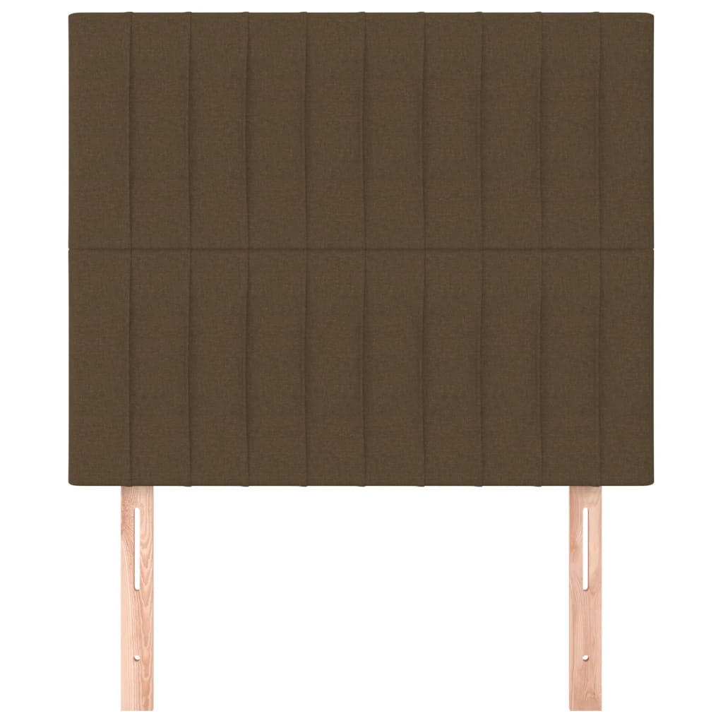 Uzglavlje tamnosmeđe 90x5x118/128 cm tkanina