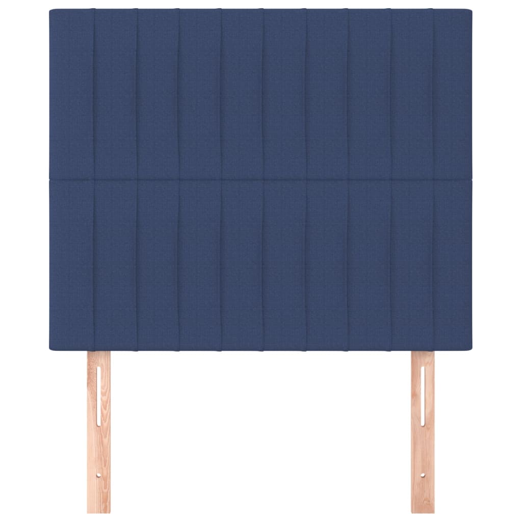 Uzglavlje plavo 90x5x118/128 cm tkanina