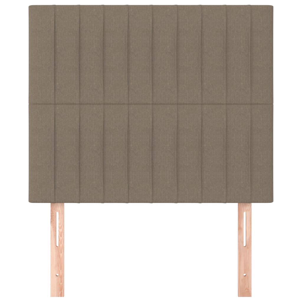Uzglavlje boje taupe 100x5x118/128 cm tkanina