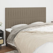 Uzglavlje boje taupe 160x5x118/128 cm tkanina