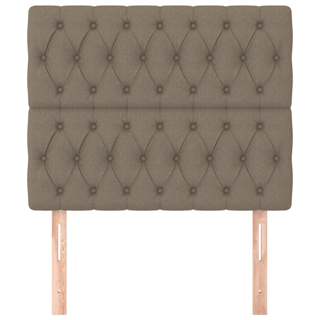 Uzglavlje boje taupe 100x7x118/128 cm tkanina