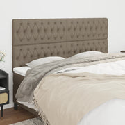 Uzglavlje taupe 180x7x118/128 cm tkanina