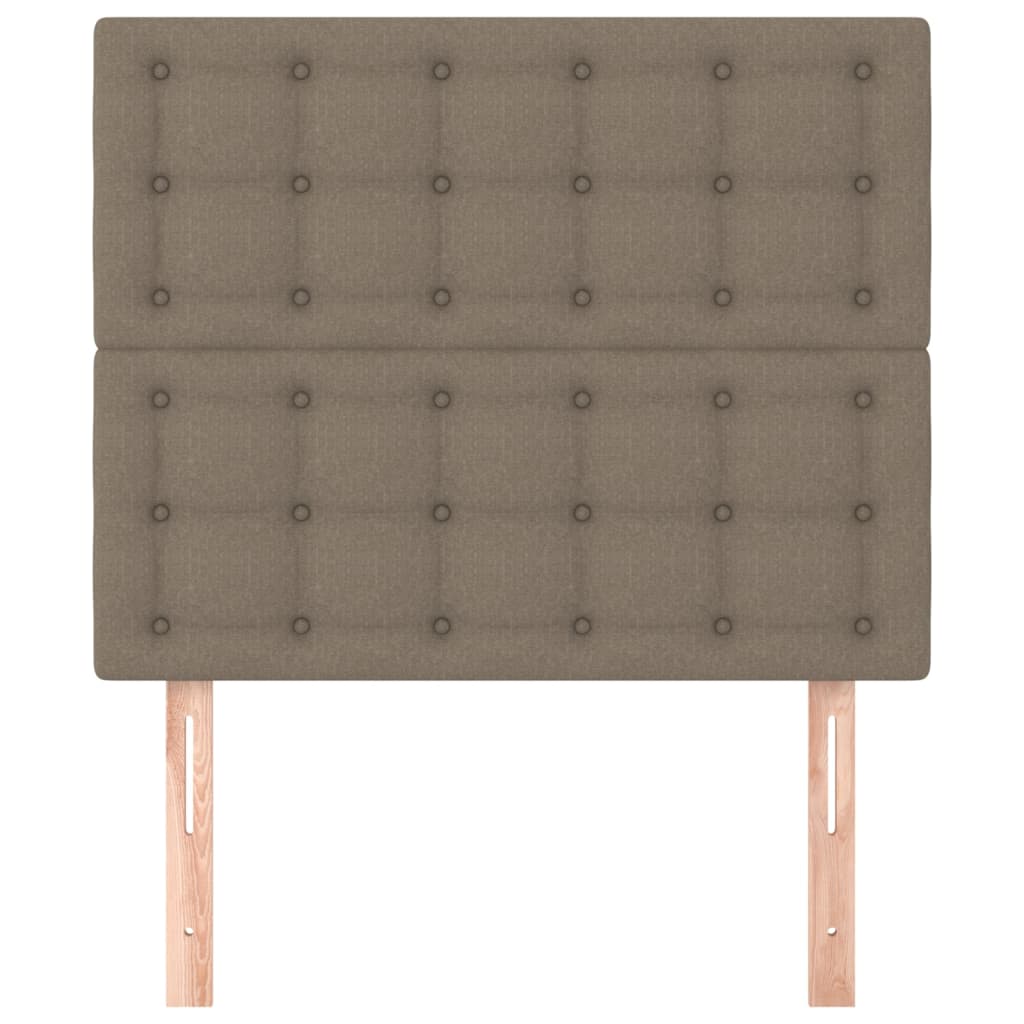 Uzglavlje boje taupe 100x5x118/128 cm tkanina