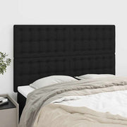 Uzglavlje crno 144x5x118/128 cm tkanina