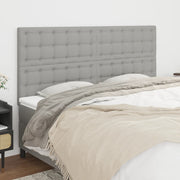 Uzglavlje svijetlosivo 160x5x118/128 cm tkanina