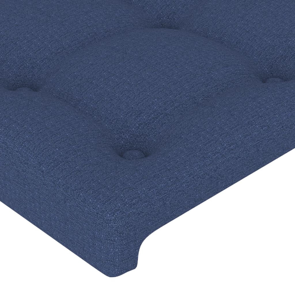 Uzglavlje plavo 180x5x118/128 cm tkanina