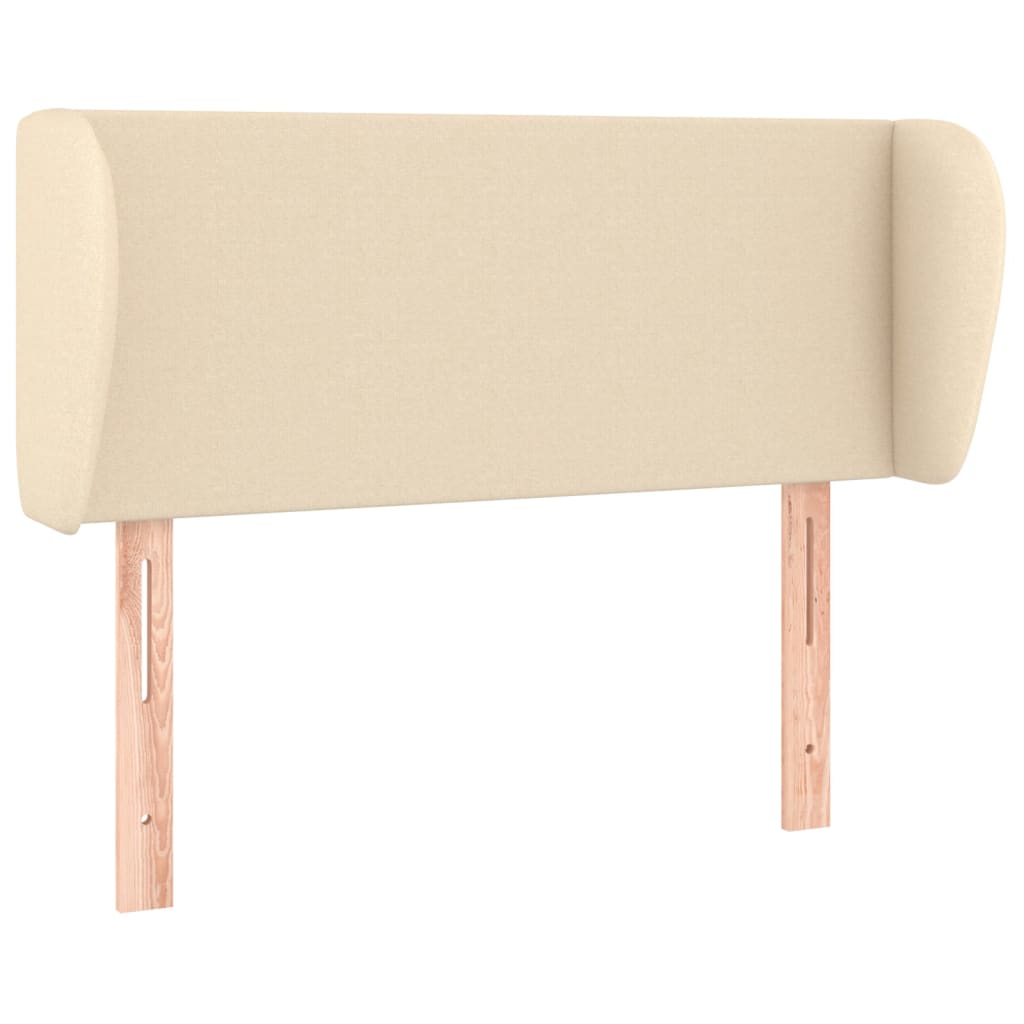 Uzglavlje s ušima krem 83x23x78/88 cm od tkanine