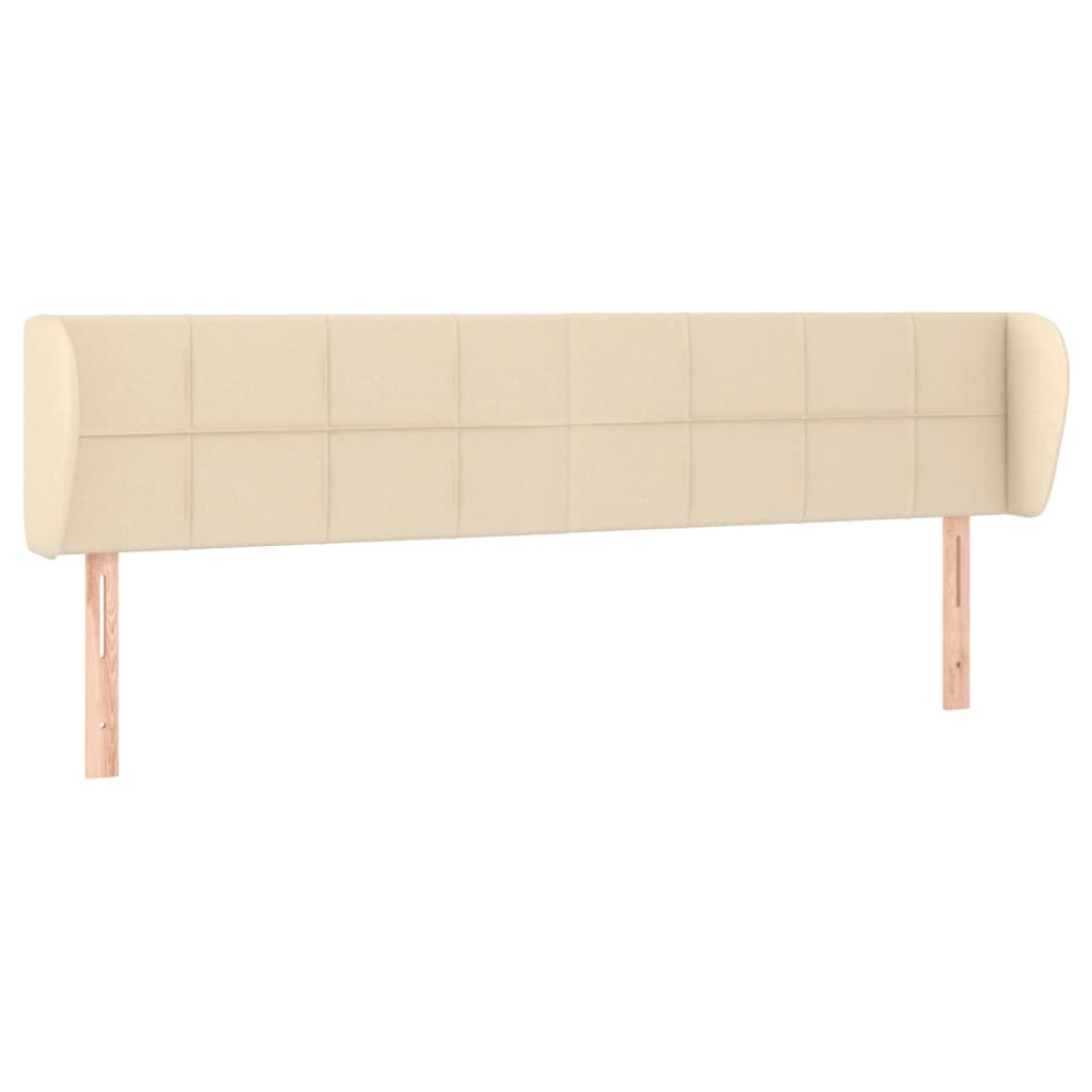 Uzglavlje s ušima krem 163x23x78/88 cm od tkanine