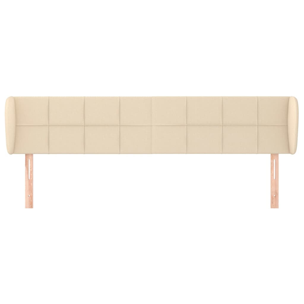 Uzglavlje s ušima krem 163x23x78/88 cm od tkanine