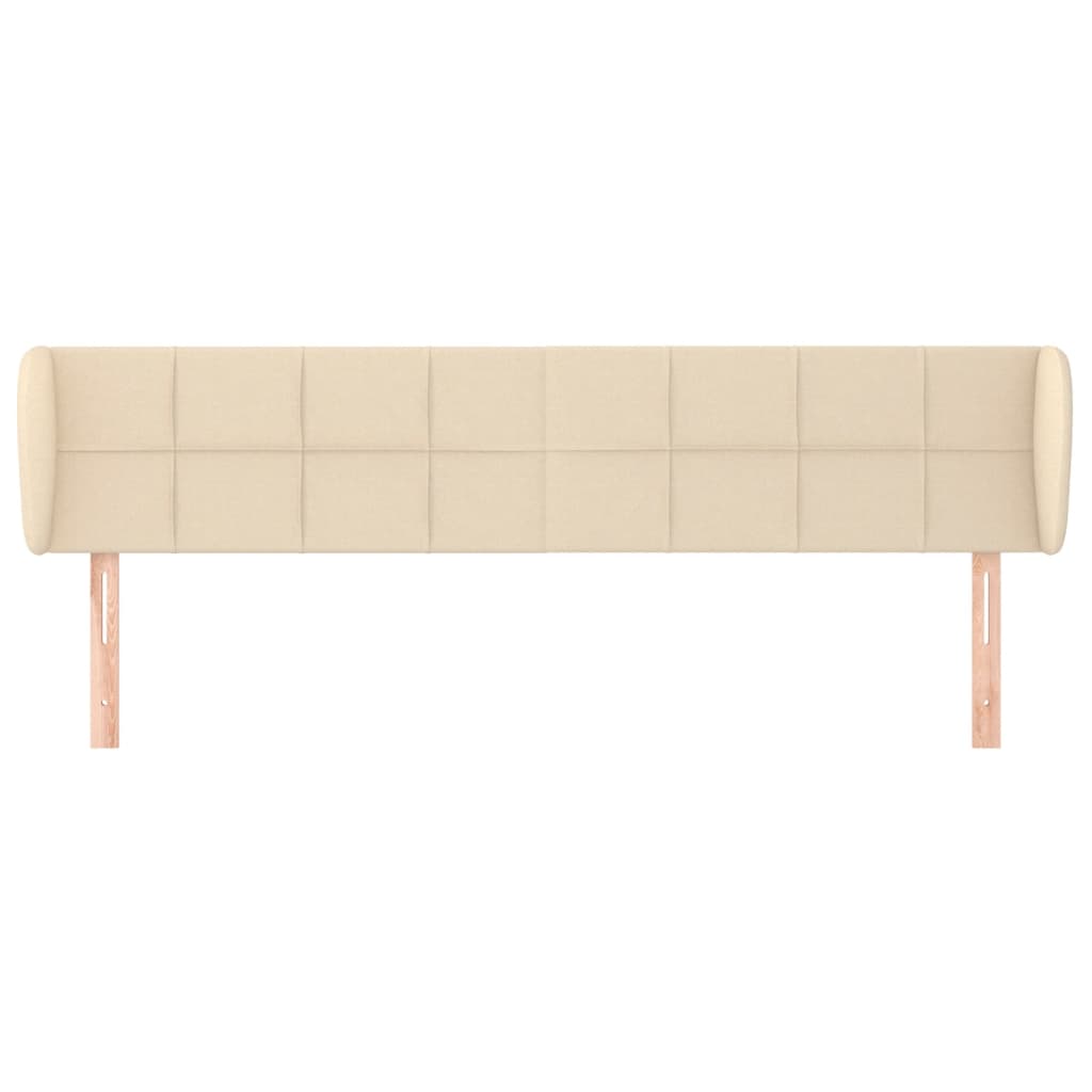 Uzglavlje s ušima krem 203x23x78/88 cm od tkanine