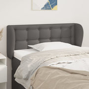 Uzglavlje s ušima sivo 83x23x78/88 cm od umjetne kože