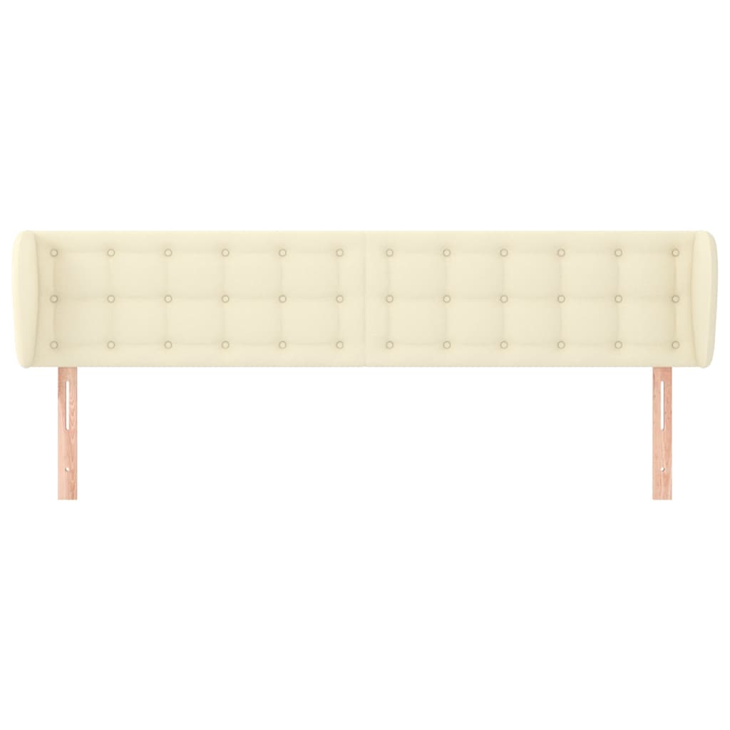 Uzglavlje s ušima krem 163x23x78/88 cm od umjetne kože