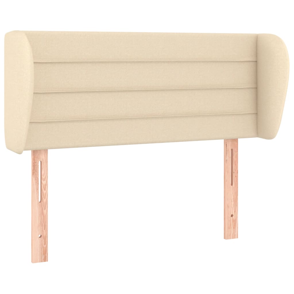 Uzglavlje s ušima krem 93x23x78/88 cm od tkanine