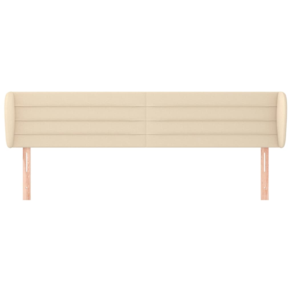 Uzglavlje s ušima krem 203x23x78/88 cm od tkanine