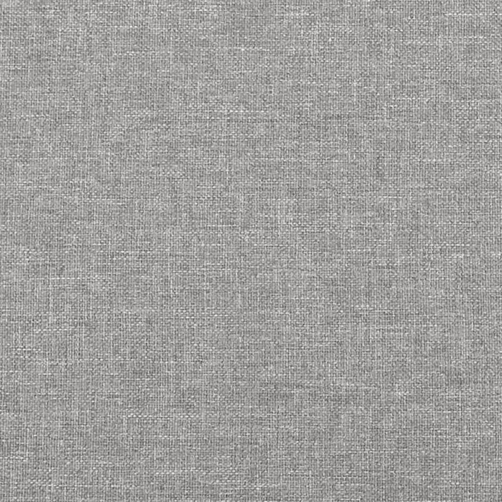 Uzglavlje s ušima svjetlosivo 83x23x78/88 cm od tkanine