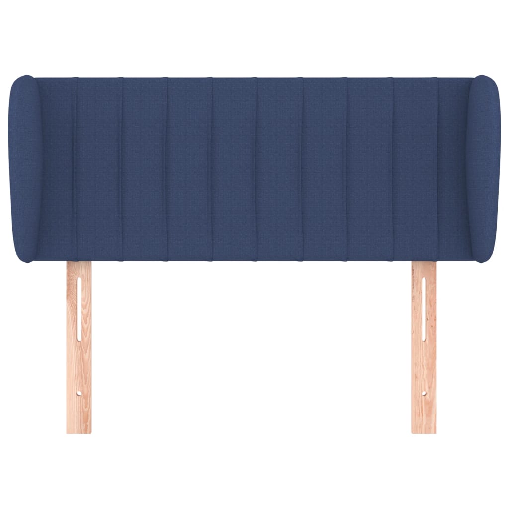 Uzglavlje s ušima plavo 93x23x78/88 cm od tkanine