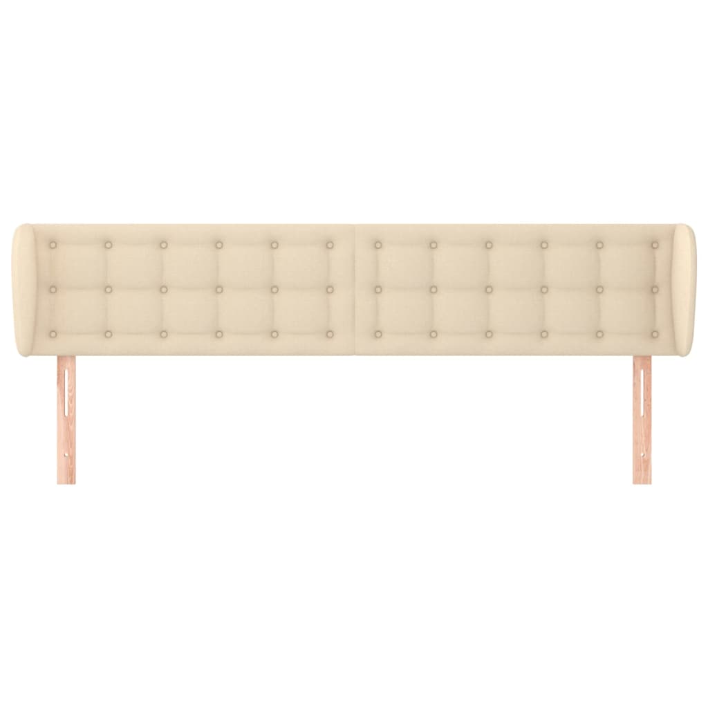 Uzglavlje s ušima krem 203x23x78/88 cm od tkanine