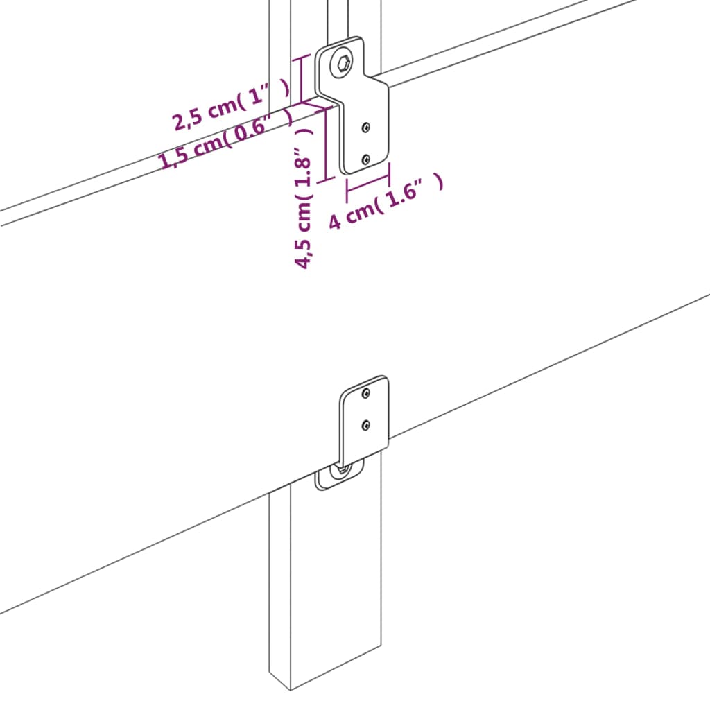 Uzglavlje s ušima ružičasto 93x23x118/128 cm baršunasto