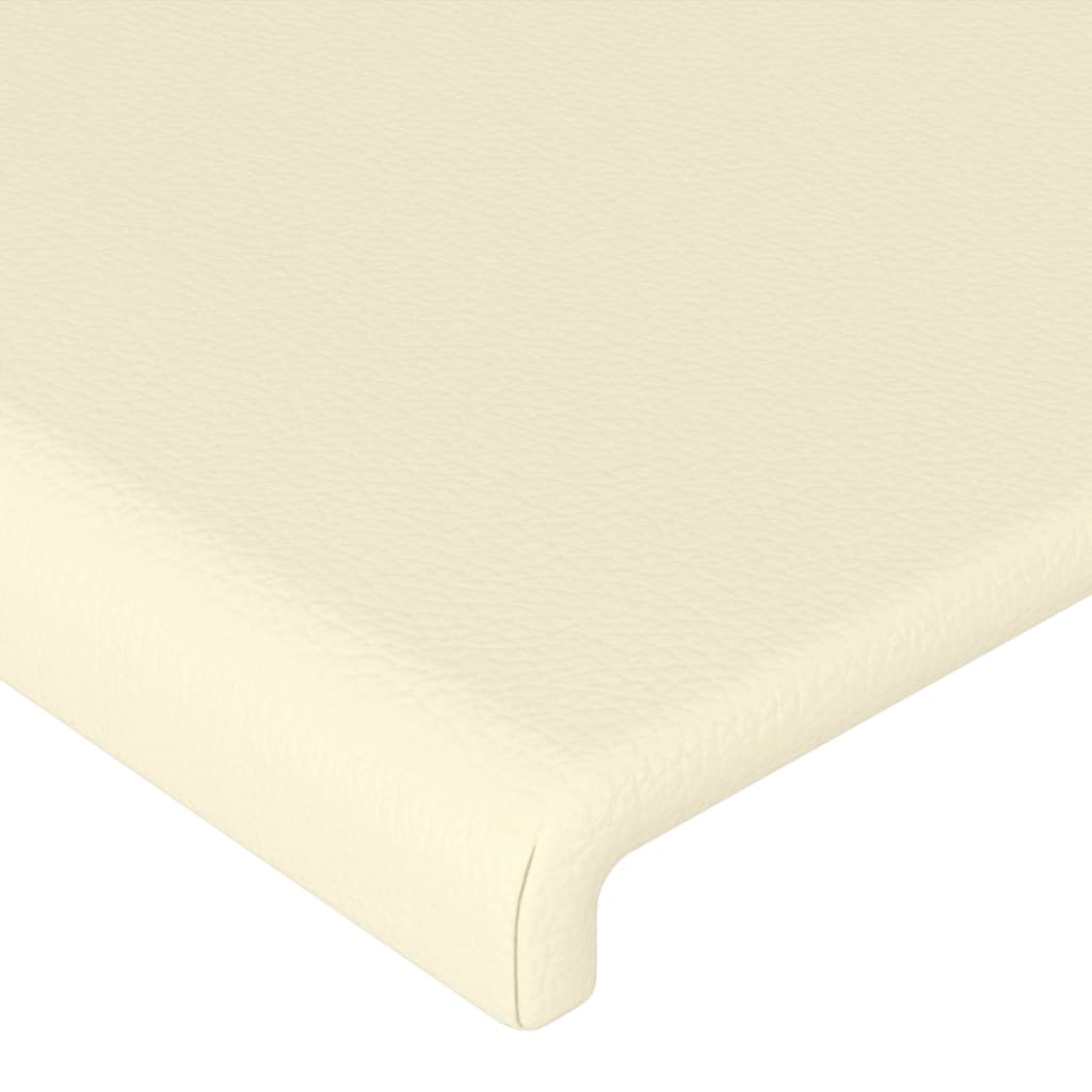 Uzglavlje s ušima krem 93x23x118/128 cm od umjetne kože