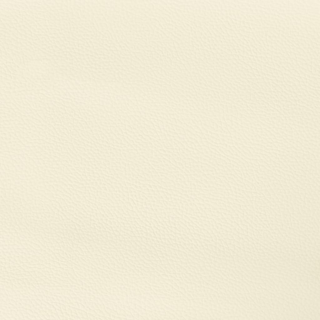 Uzglavlje s ušima krem 93x23x118/128 cm od umjetne kože