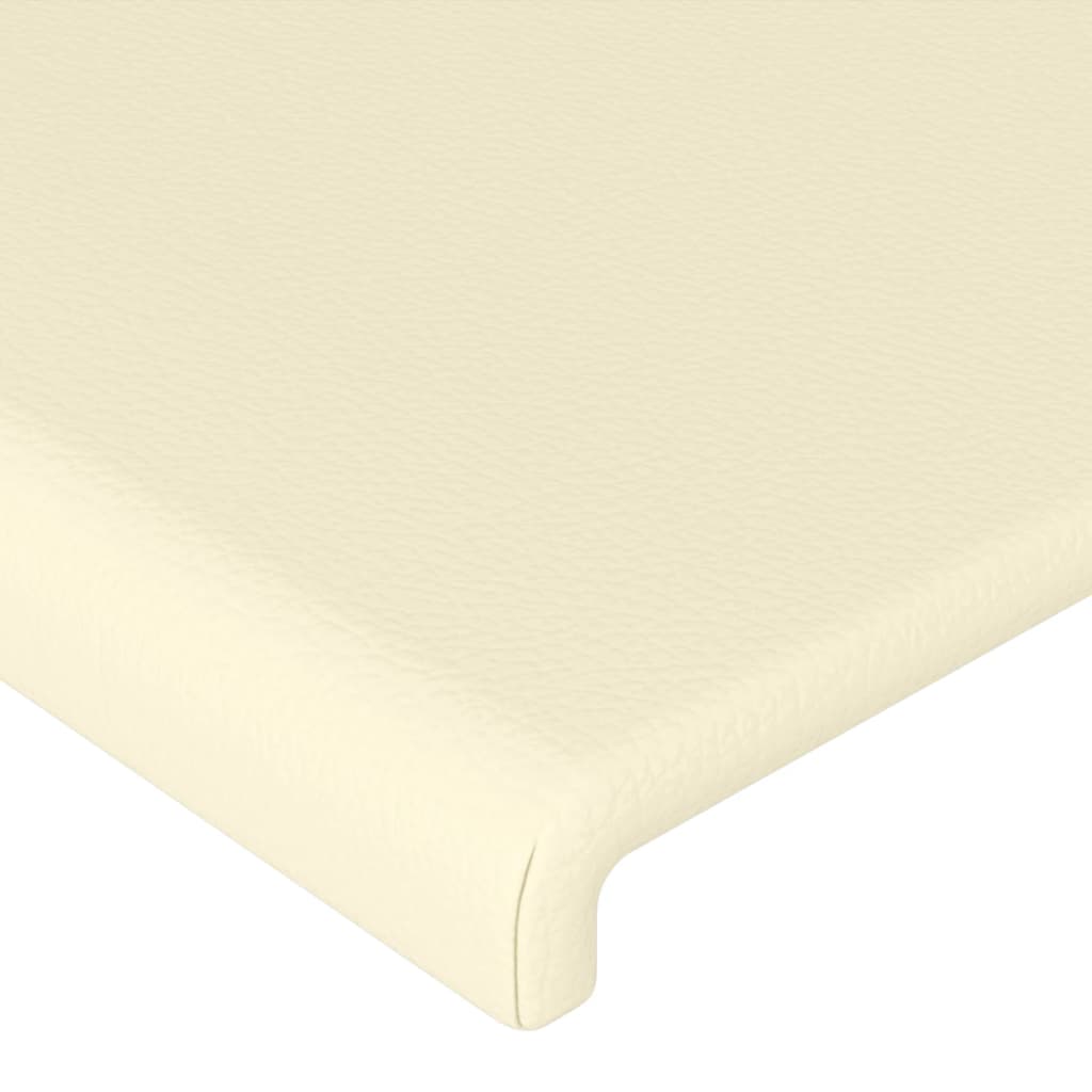 Uzglavlje s ušima krem 103x23x118/128 cm od umjetne kože
