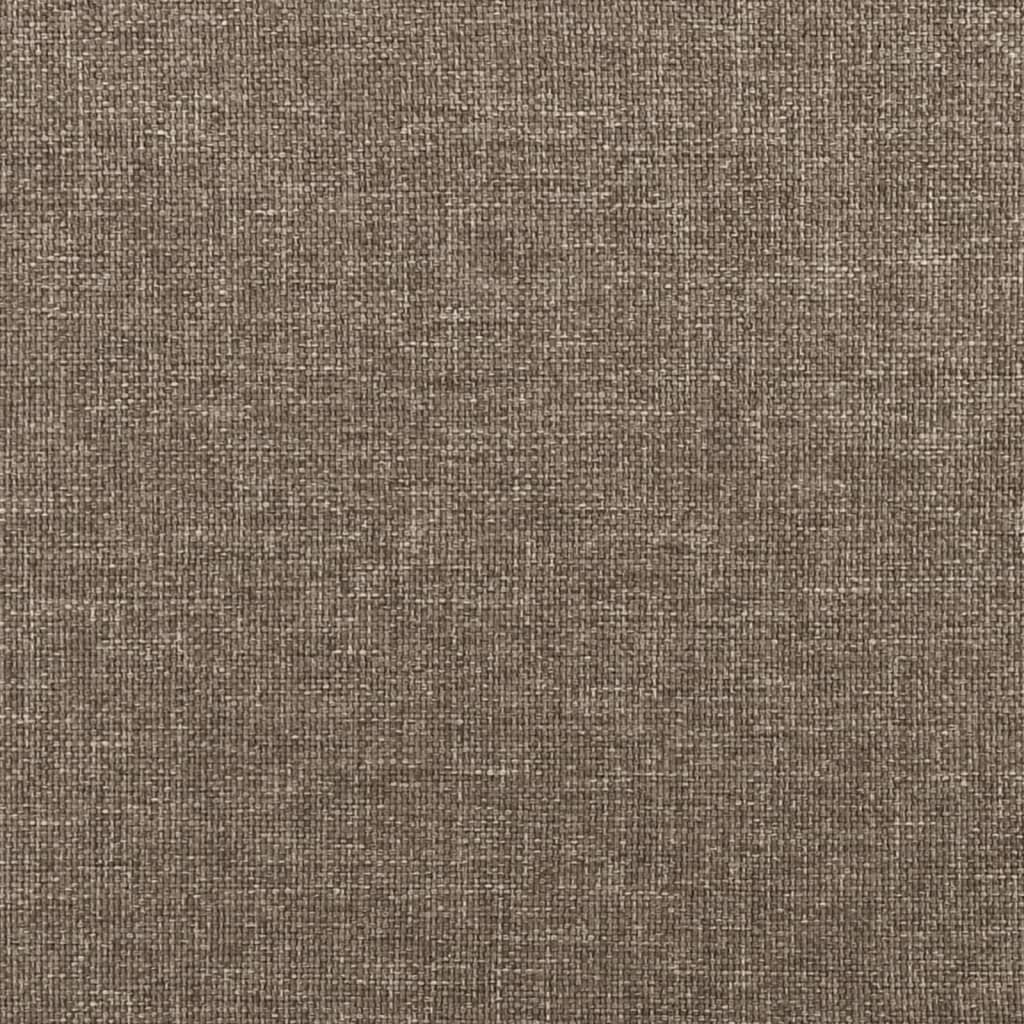 Uzglavlje s ušima smeđesivo 103x23x118/128 cm od tkanine