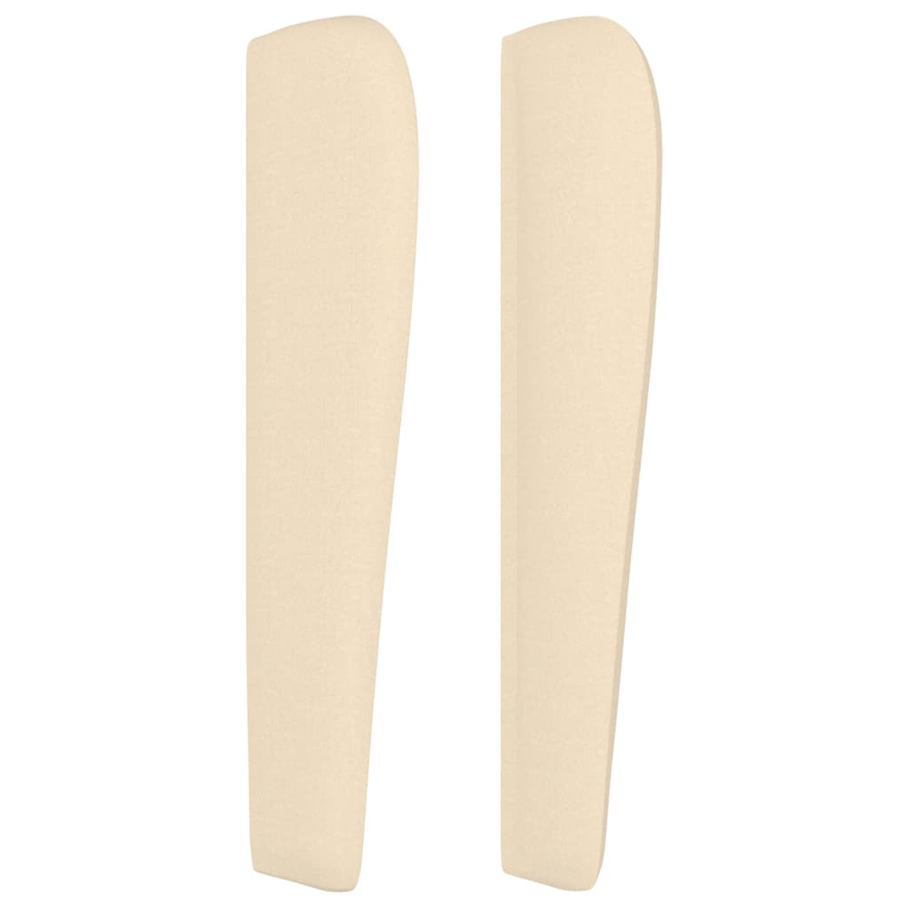 Uzglavlje s ušima krem 183x23x118/128 cm od tkanine