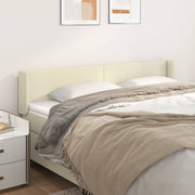 Uzglavlje s ušima krem 163x16x78/88 cm od od umjetne kože