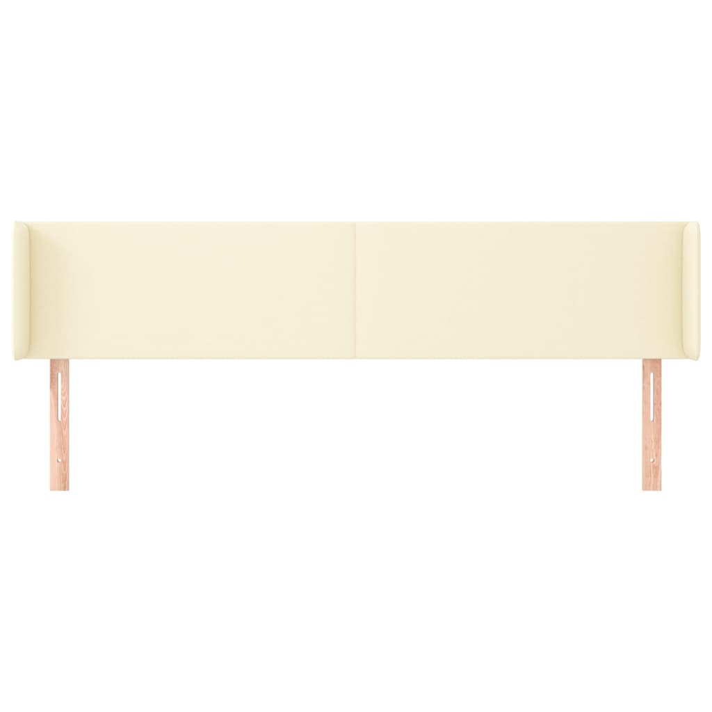 Uzglavlje s ušima krem 183x16x78/88 cm od od umjetne kože