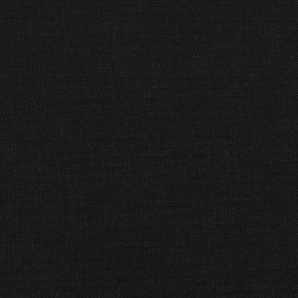 Uzglavlje s ušima crno 183x16x78/88 cm od tkanine