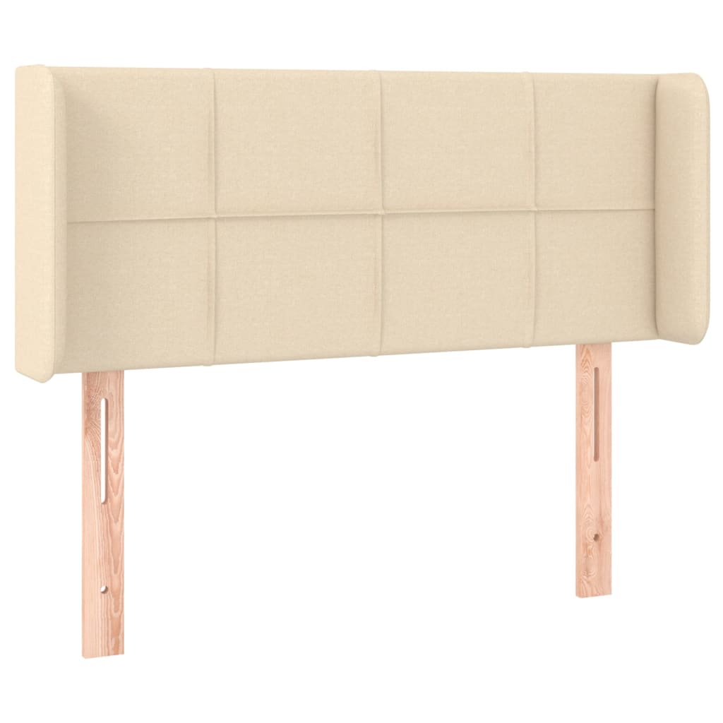 Uzglavlje s ušima krem 103x16x78/88 cm od tkanine