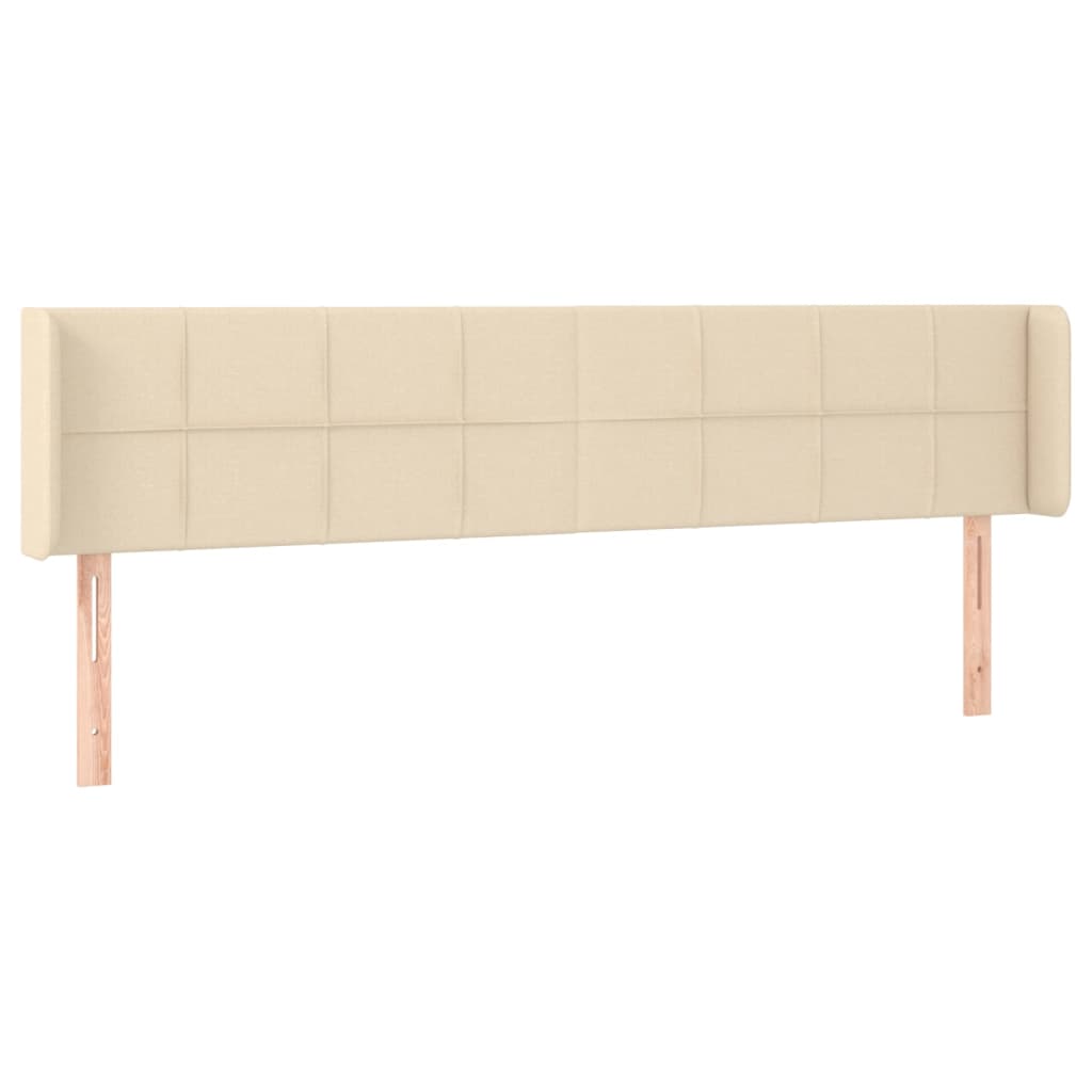Uzglavlje s ušima krem 203x16x78/88 cm od tkanine
