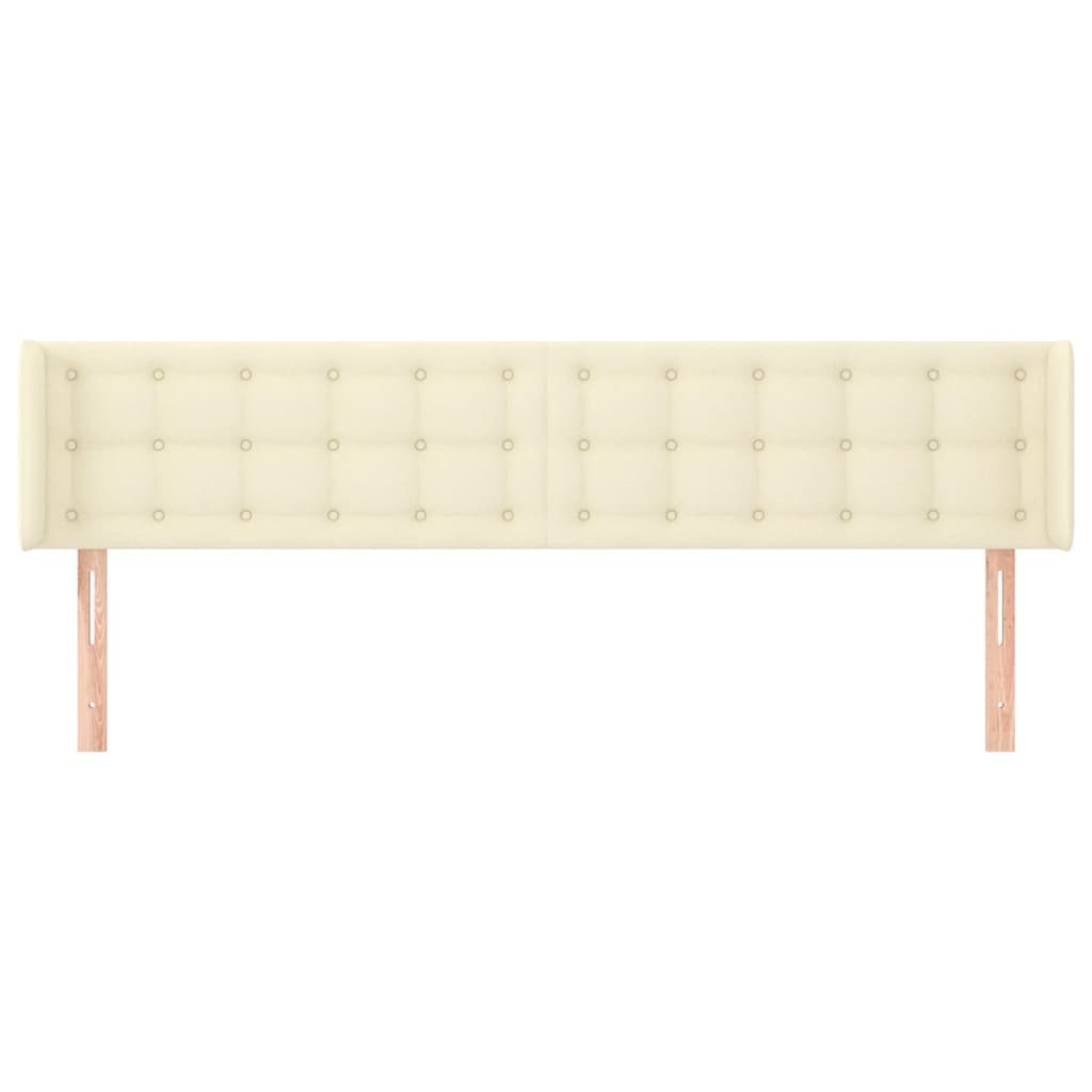 Uzglavlje s ušima krem 163x16x78/88 cm od od umjetne kože
