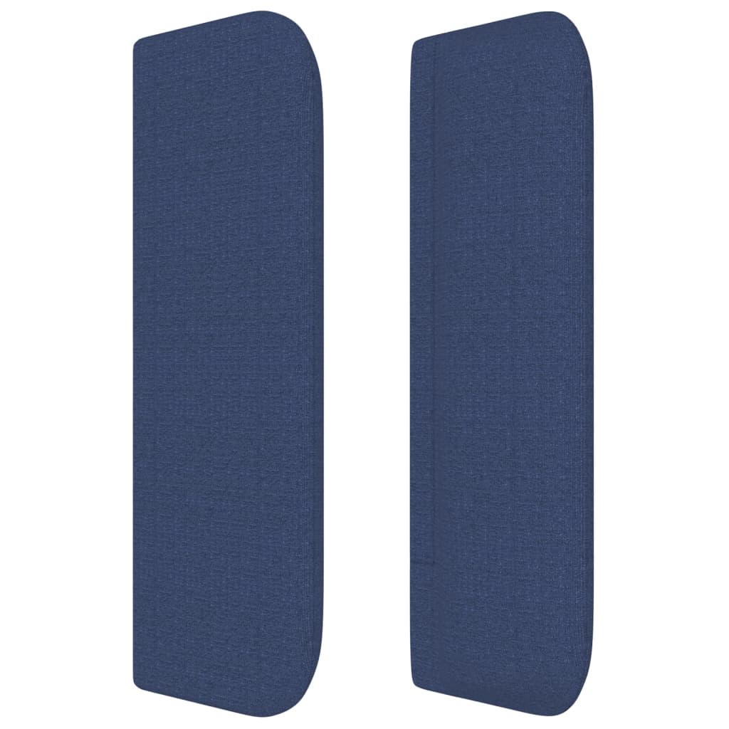 Uzglavlje s ušima plavo 163x16x78/88 cm od tkanine
