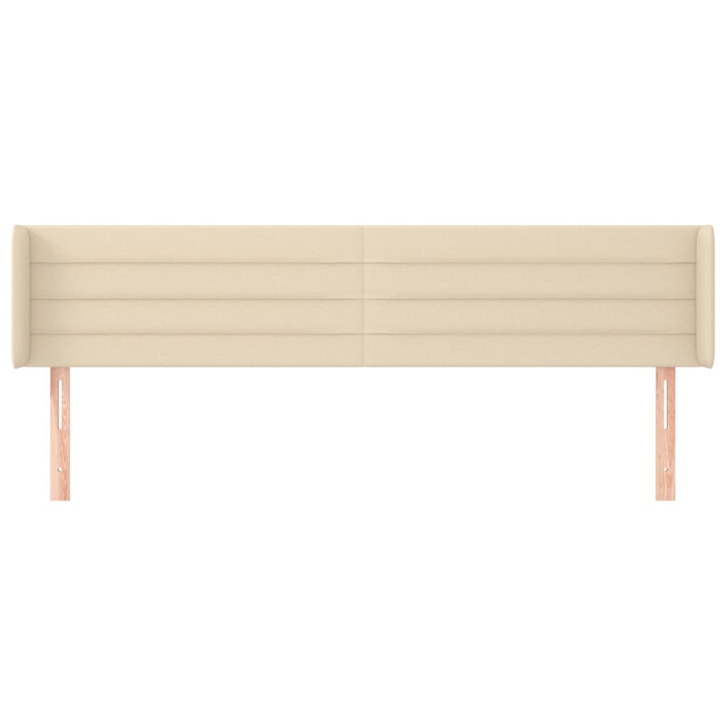 Uzglavlje s ušima krem 203x16x78/88 cm od tkanine
