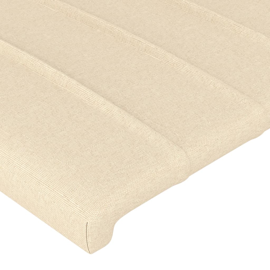 Uzglavlje s ušima krem 93x16x78/88 cm od tkanine