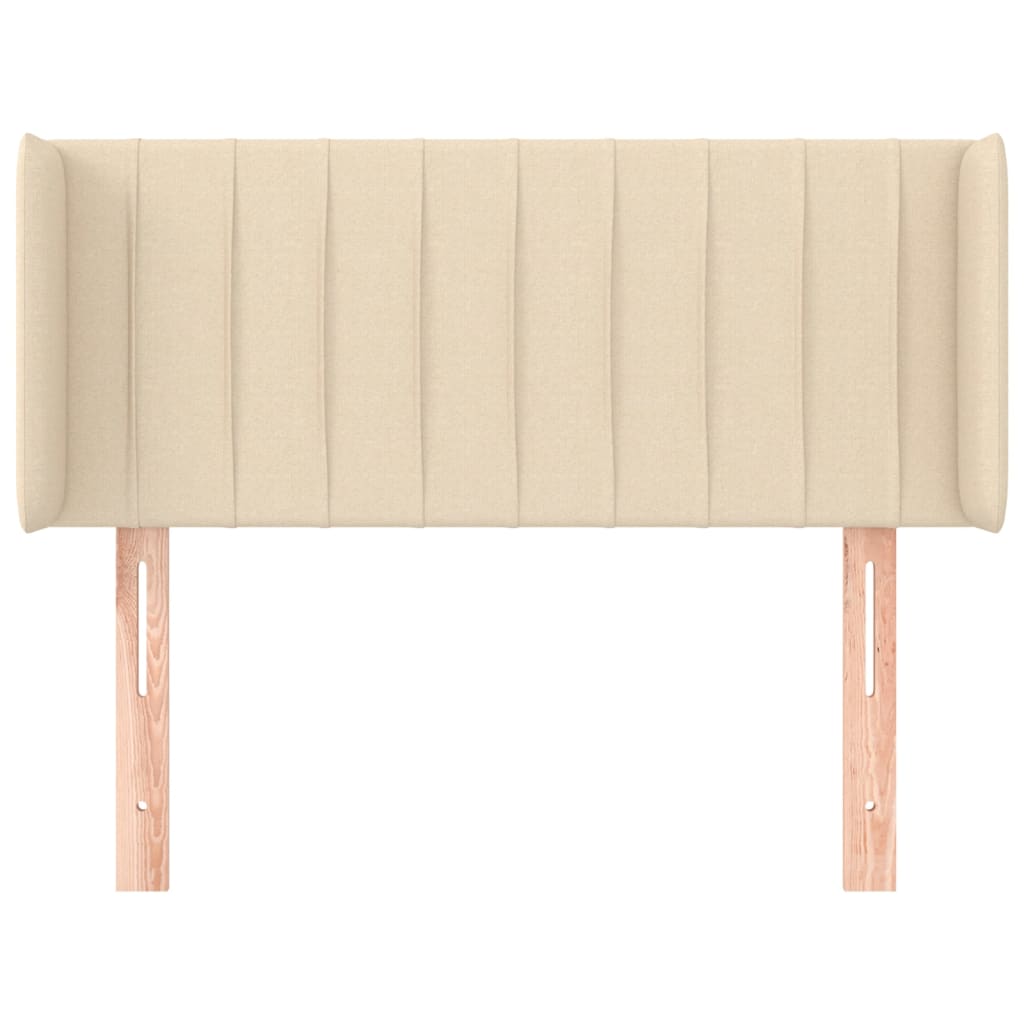 Uzglavlje s ušima krem 103x16x78/88 cm od tkanine