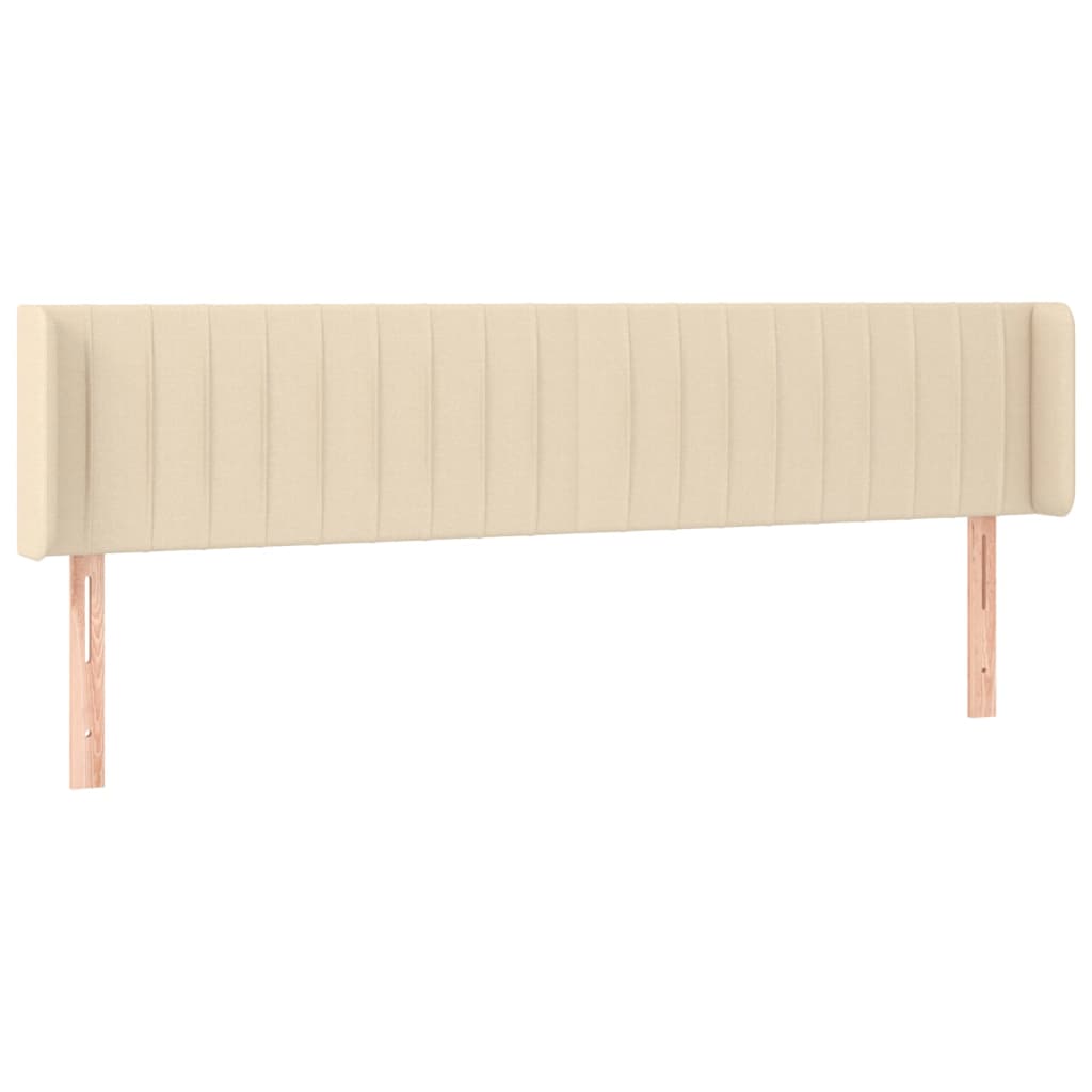 Uzglavlje s ušima krem 183x16x78/88 cm od tkanine