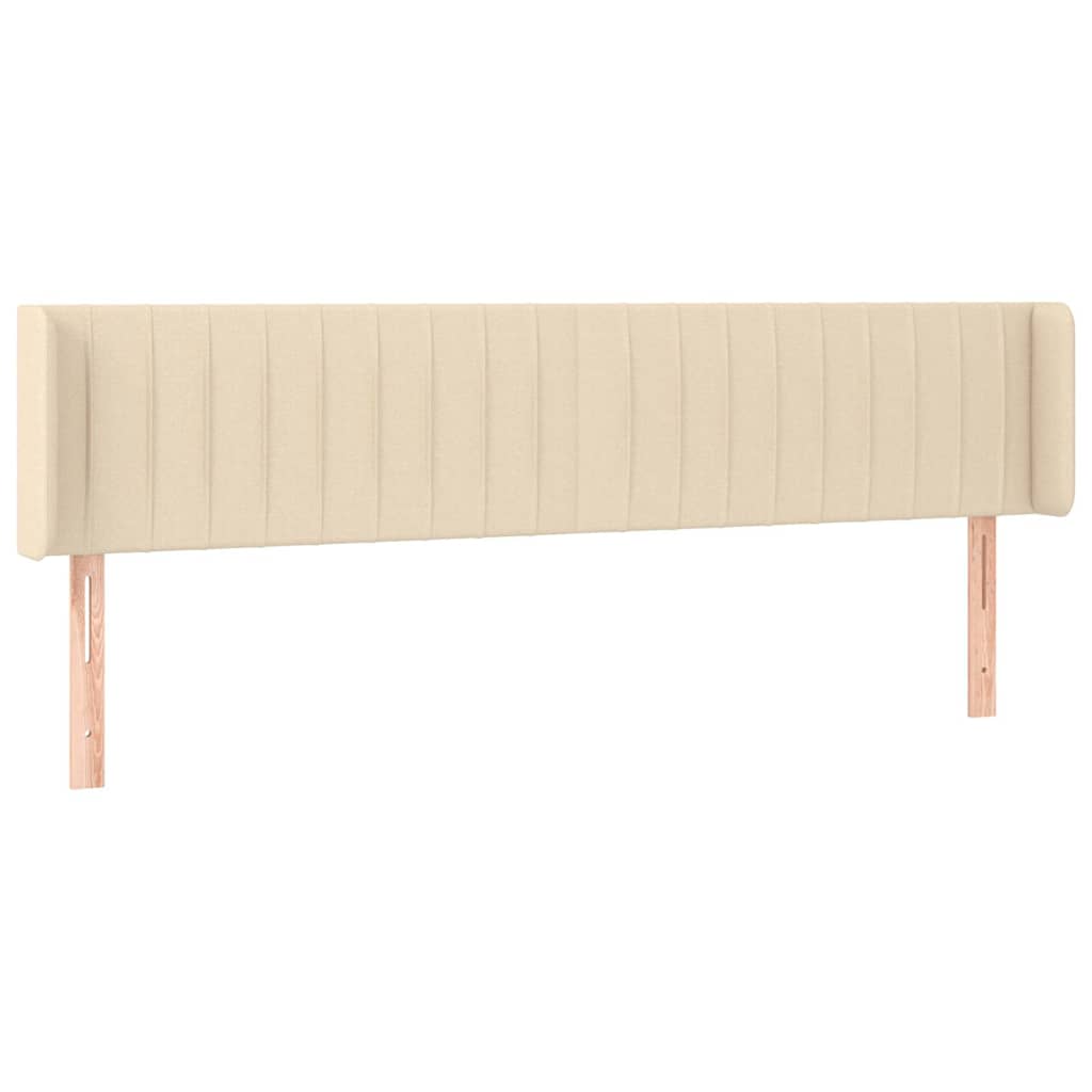Uzglavlje s ušima krem 183x16x78/88 cm od tkanine