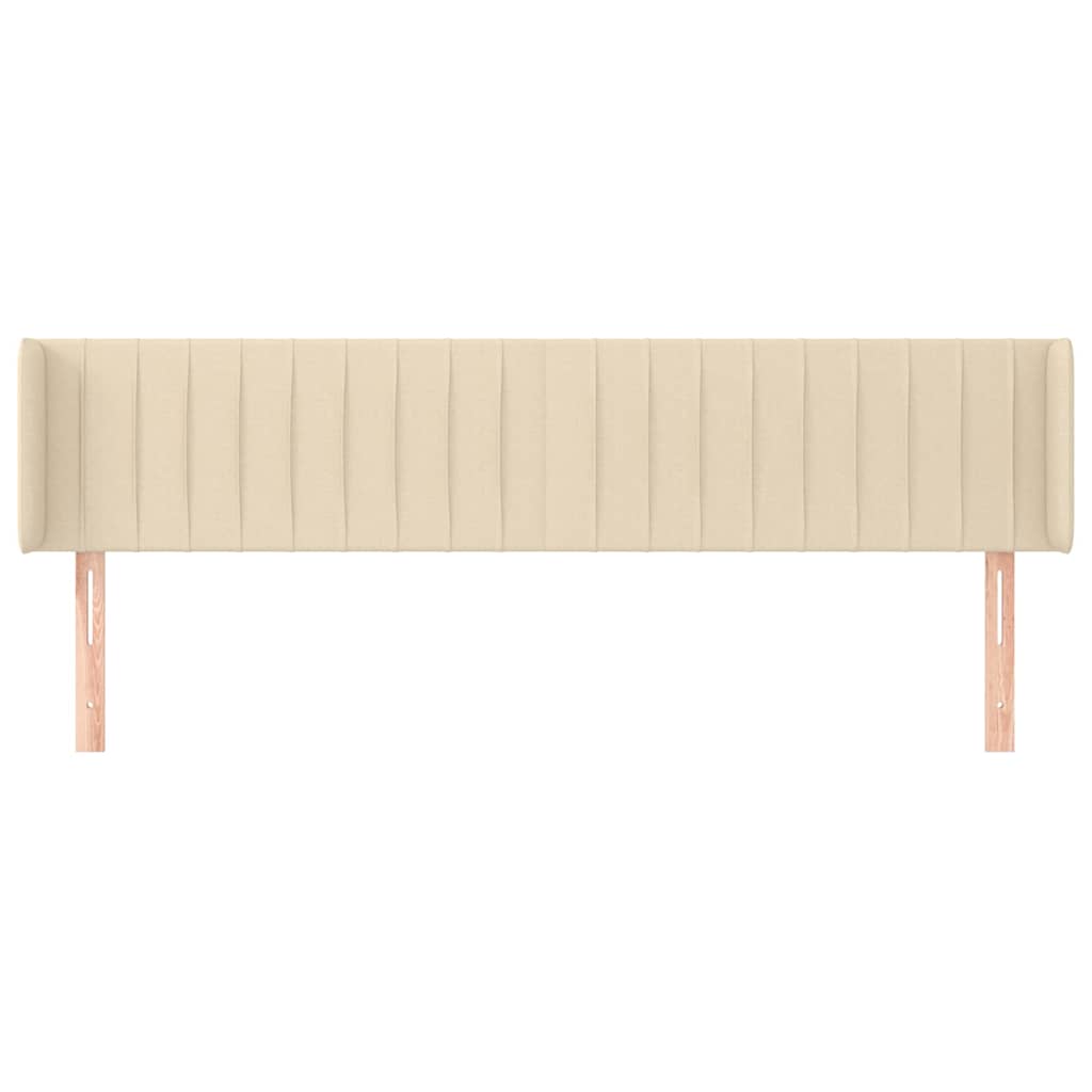 Uzglavlje s ušima krem 183x16x78/88 cm od tkanine
