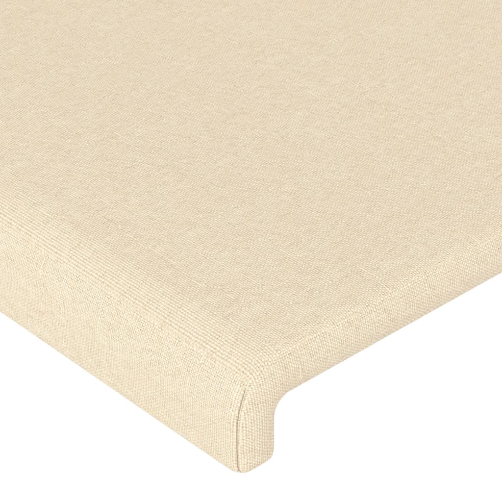Uzglavlje s ušima krem 93x16x118/128 cm od tkanine