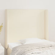 Uzglavlje s ušima krem 83x16x118/128 cm od umjetne kože