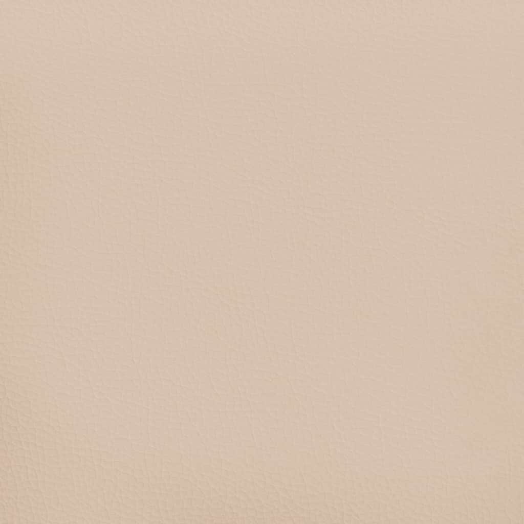 Uzglavlje s ušima boja cappuccina 83x16x118/128 cm umjetna koža