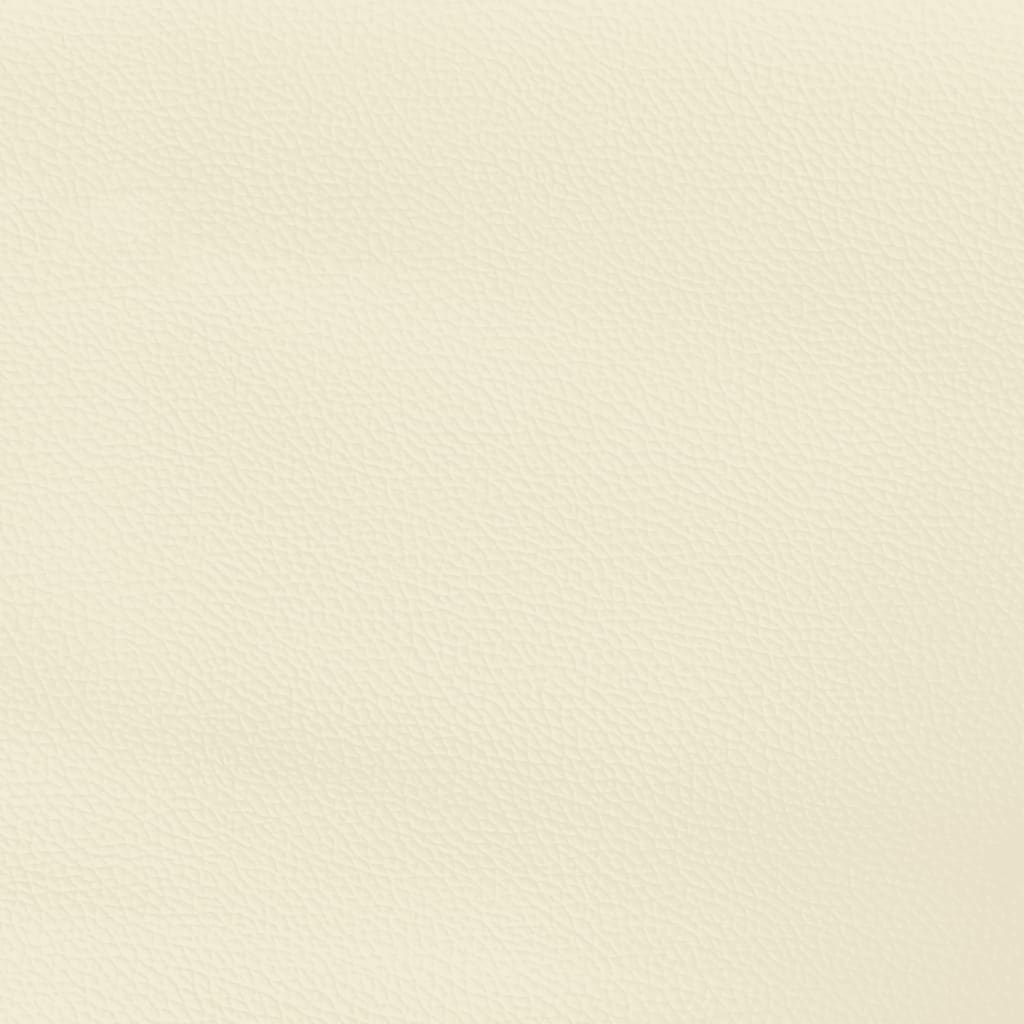 Uzglavlje s ušima krem 203x16x118/128 cm od umjetne kože