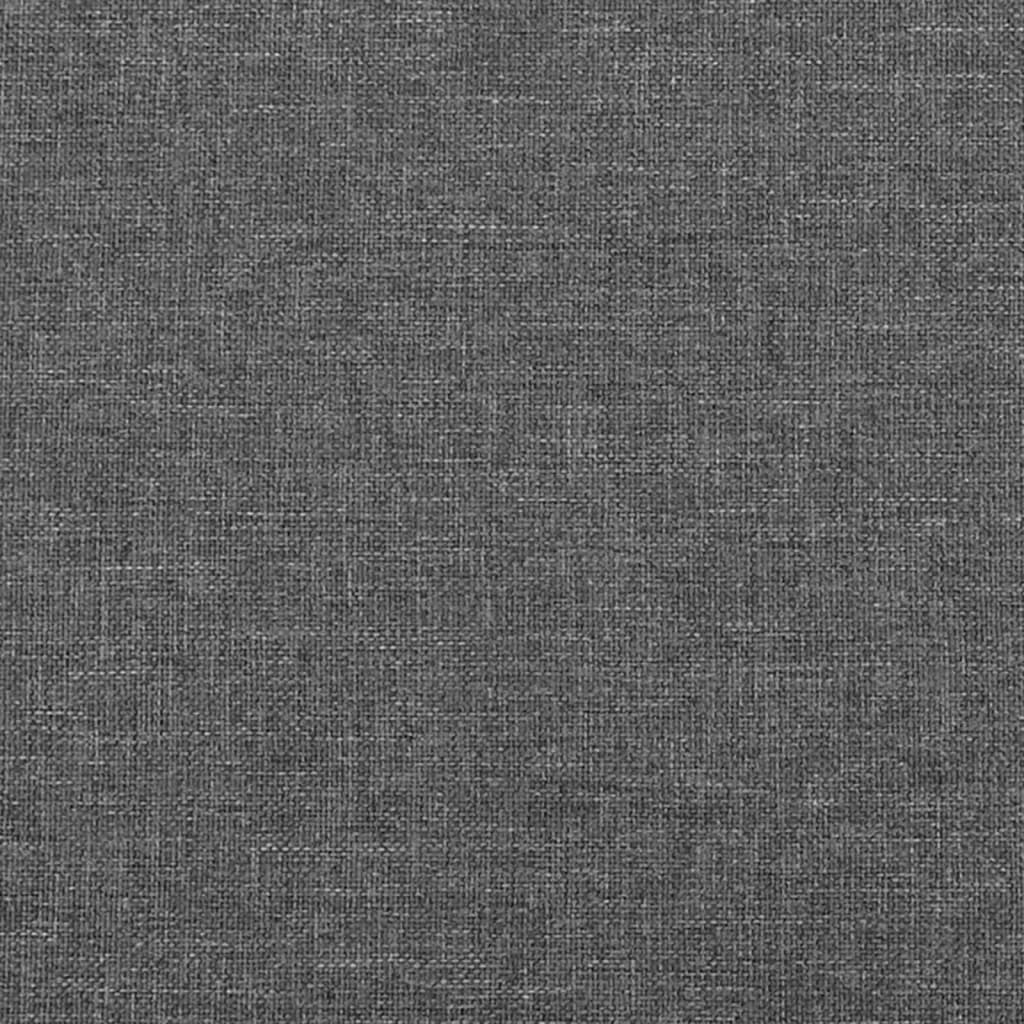 Uzglavlje s ušima tamnosivo 163x16x118/128 cm od tkanine